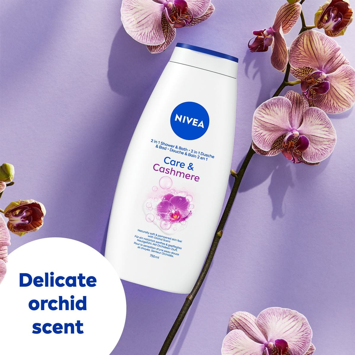 NIVEA Care&Relax Gel douche 2 en 1 750 ml